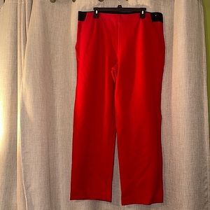 Liz  Claiborne pull on pant RED